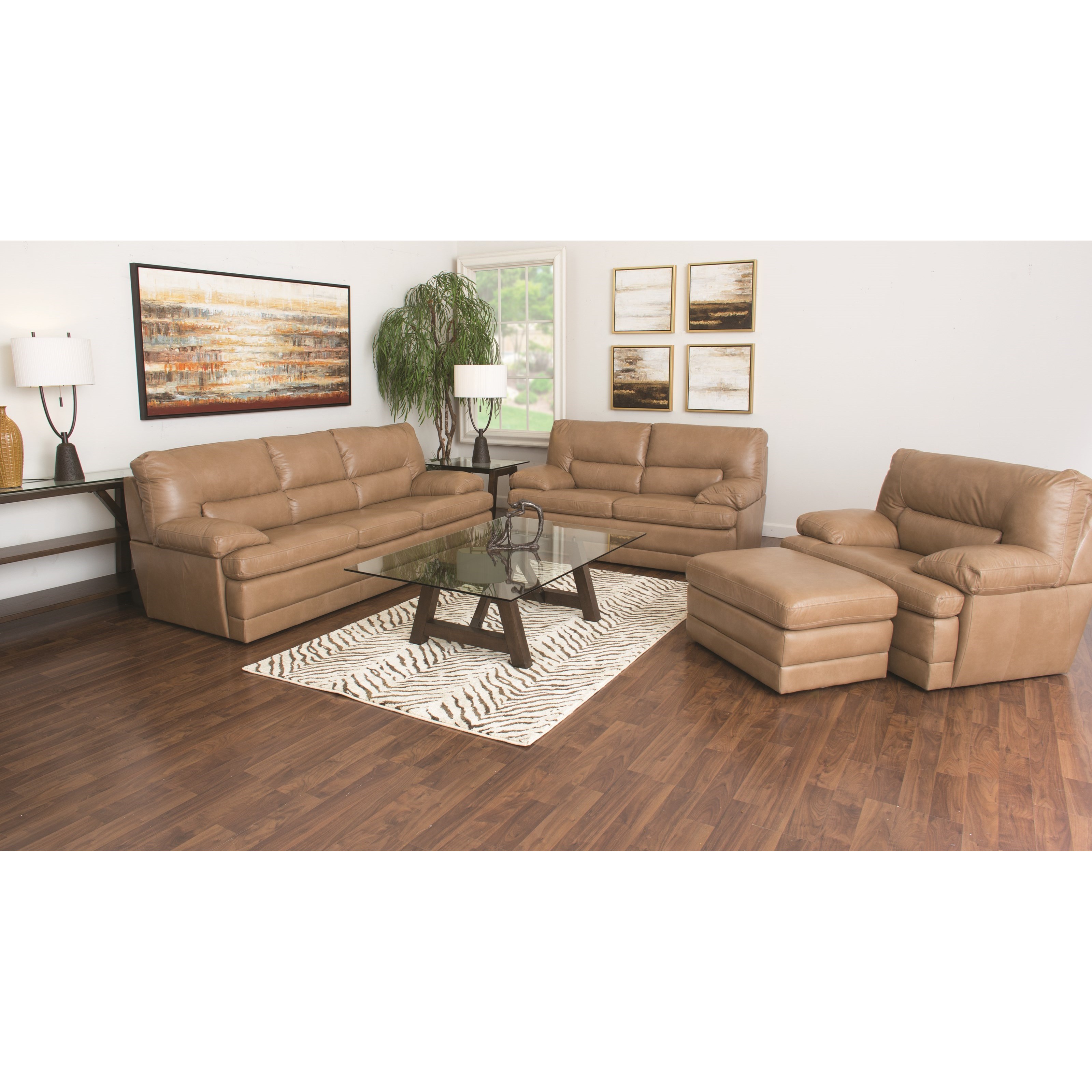Palliser Northbrook Contemporary Sofa w/ Pillow Arms A1 Furniture